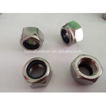 manufacture stainless steel DIN985 hex head nylon insert lock nut m10